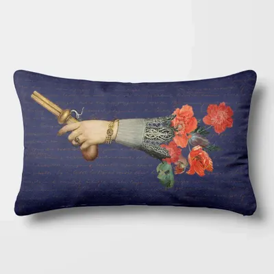 Linge - Rêves Baroques 2 - Housse Coussin Velours 30cm x 50cm - LAURE WELFLING - DJEBELI