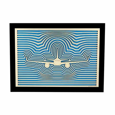 Paintings - Wooden Airplane Wall Art 4 v1 - WOODILLUSION