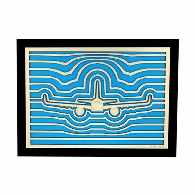 Paintings - Wooden Airplane Wall Art 4 V2 - WOODILLUSION