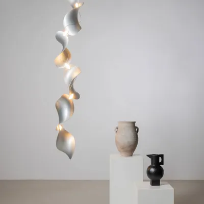 Hanging lights - Dune 4 Vertical Line - Sculptural Linear Ceiling Luminaire - MOSS OBJECTS