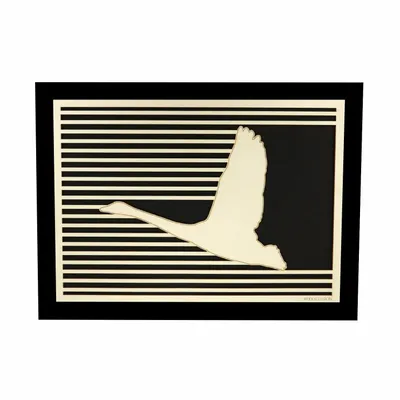 Paintings - Wooden Crane Wall Art - WOODILLUSION