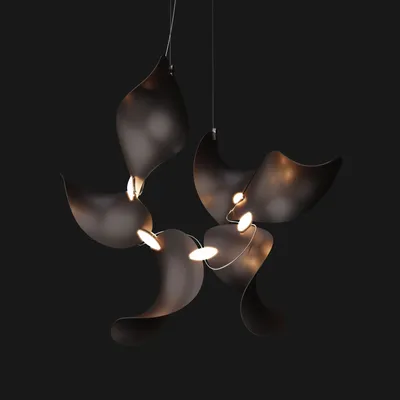 Hanging lights - Dune 6 Cluster – Modular Sculptural Architectural Chandelier Luminaire - MOSS OBJECTS
