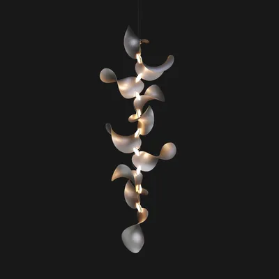 Suspensions - Dune 10 Vertical Cluster - Suspension modulaire linéaire sculpturale - MOSS OBJECTS