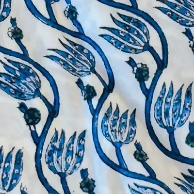 Bed linens - Boutis réversible velours & coton blue Mongol – - AWESOME HOME