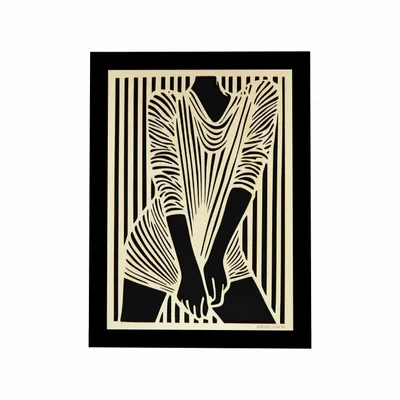 Paintings - Wooden Silhouette Wall Art 2 - WOODILLUSION