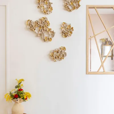 Decorative objects - Golden Light Wall Installation - CLP CERAMIQUE