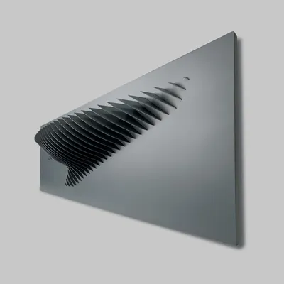 Sculptures, statuettes and miniatures - IN 01 Charcoal-Charcoal Wall Sculpture - ANTOINE F.