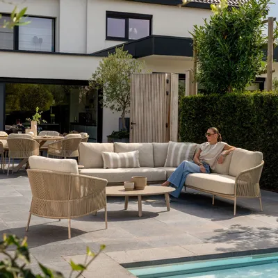 Canapés - Florence modular sofa Latte - 4 SEASONS OUTDOOR