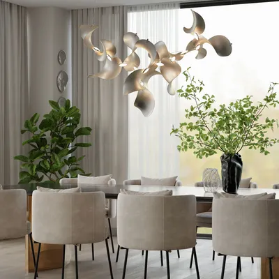 Suspensions - Dune 10 Cluster — Luminaire architectural sculptural modulaire - MOSS OBJECTS