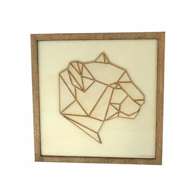 Paintings - Wooden Jaguar Wall Art - WOODILLUSION