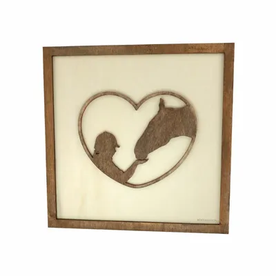 Paintings - Wooden Horsewoman Wall Art - WOODILLUSION