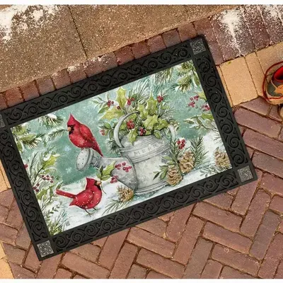 Objets de décoration - Paillasson winter watering can - KARENA INTERNATIONAL