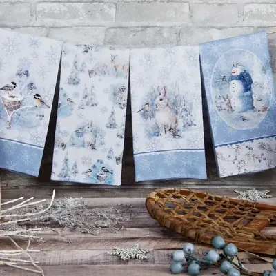 Torchons - essuies éponges let it snow - KARENA INTERNATIONAL