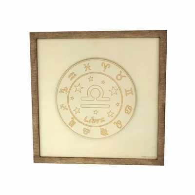 Paintings - Wooden Libra Wall Art - WOODILLUSION