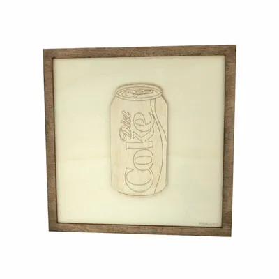 Paintings - Wooden Coke Can Wall Art - WOODILLUSION