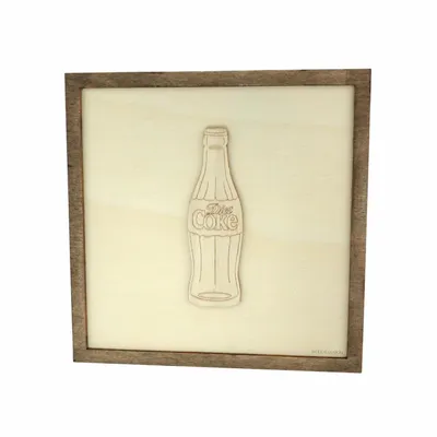 Paintings - Wooden Coke Bottle Wall Art - WOODILLUSION