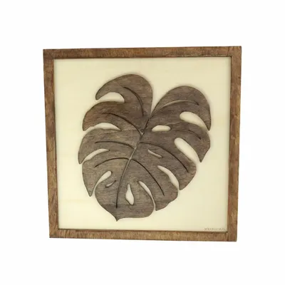 Paintings - Wooden Leaf Wall Art 2 - WOODILLUSION
