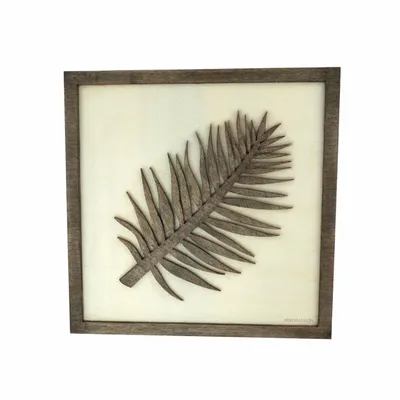Paintings - Wooden Leaf Wall Art 3 - WOODILLUSION