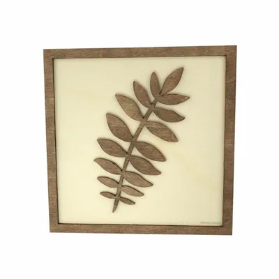 Paintings - Wooden Leaf Wall Art 4 - WOODILLUSION