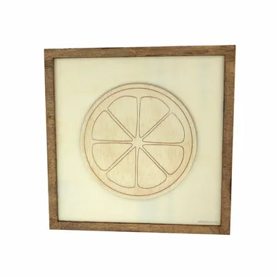 Paintings - Wooden Lemon Wall Art - WOODILLUSION