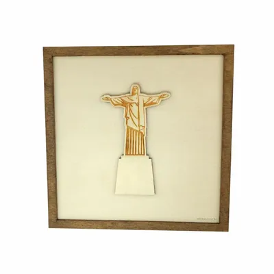 Paintings - Wooden Christ the Redeemer Wall Art - WOODILLUSION