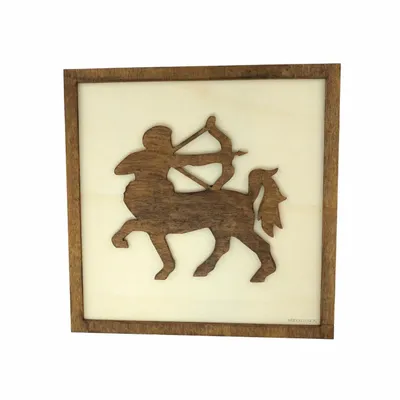 Paintings - Wooden Centaur Wall Art - WOODILLUSION