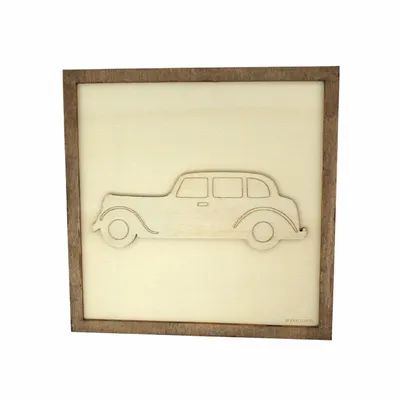 Paintings - Wooden Car Wall Art 2 - WOODILLUSION