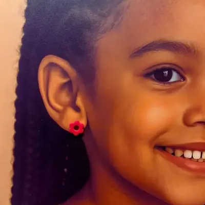 Jewelry - Pink flower earrings for children - LES TRÉSORS DE CIA