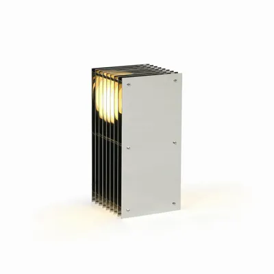 Lampes de bureau  - Lampe LOP petit rectangle en acier inoxydable poli miroir - BANG