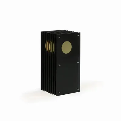 Desk lamps - LOP lamp small rectangle in dark grey acrylic - BANG