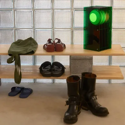 Lampes de bureau  - Lampe LOP petit rectangle en acrylique vert - BANG