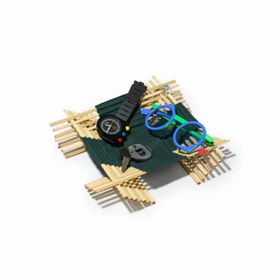 Trays - Đan Catch-all in green - BANG