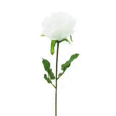 Floral decoration - Artificial rose stem – White - LIGNE DÉCO