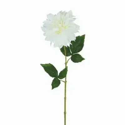 Floral decoration - Artificial dahlia stem – White - LIGNE DÉCO