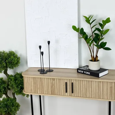 Décorations florales - Zamioculcas artificiel en pot ciment - LIGNE DÉCO