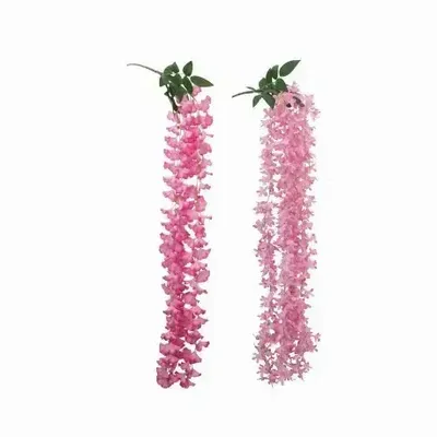 Floral decoration - Artificial flower trail – Pink – 2 assorted models - LIGNE DÉCO