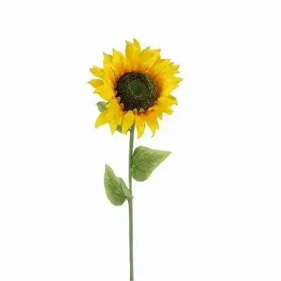 Floral decoration - Artificial sunflower stem – Yellow - LIGNE DÉCO