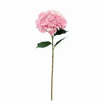 Floral decoration - Giant artificial hydrangea stem – Pink - LIGNE DÉCO