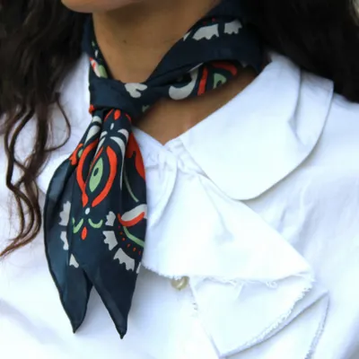 Scarves - Les Minis Les Belles Vagabondes Silk Scarves - LES BELLES VAGABONDES