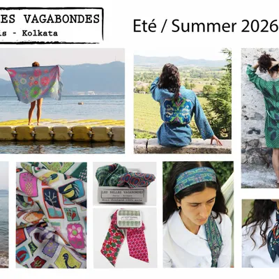 Scarves - Foulards en Coton BIO LES BELLES VAGABONDES - LES BELLES VAGABONDES