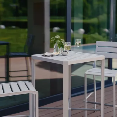 Chaises de jardin - Set Manger debout LATITUDE – Designé par Frédéric Sofia - KETTLER