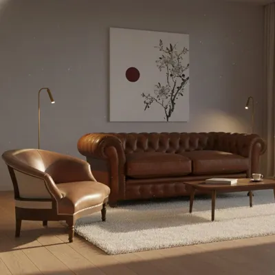 Canapés pour collectivités - Chesterfield Handpatina | Canapé - CREARTE COLLECTIONS