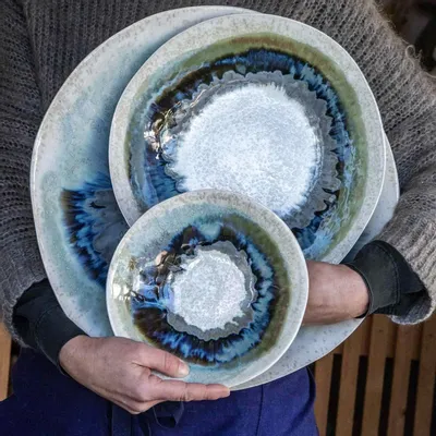 Unique pieces - Coupe Boréale en grès émaillé - CLEMENTINE AGUETTANT