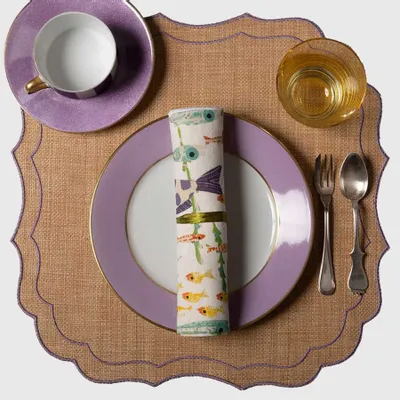 Table linen - Krinkle Placemat in Raffia - LA GALLINA MATTA