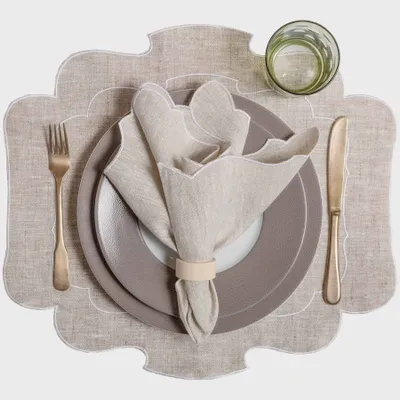 Linge de table textile - Set de Table en lin Parentesi 800 - La Gallina Matta - LA GALLINA MATTA