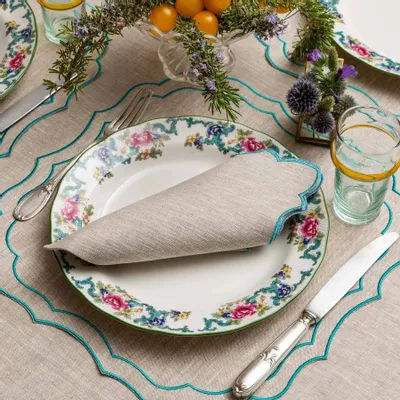 Table linen - Krinkle linen placemat - La Gallina Matta - LA GALLINA MATTA