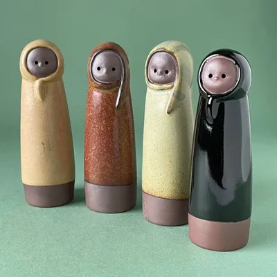 Ceramic - Ornament Yukinko doll - カシワクラフト