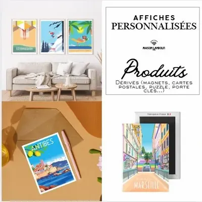 Objets personnalisables - Produits dérivés de nos illustrations - MAISON LANDOLFI