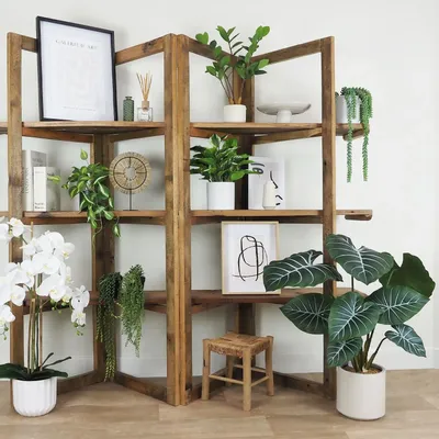 Floral decoration - Artificial Taro Plant in White Pot - LIGNE DÉCO