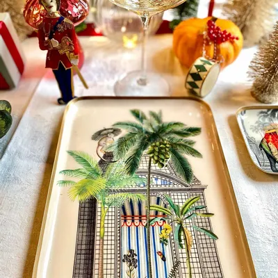 Plateaux - Plateau émaillé Botanica - PARADISIO IMAGINARIUM